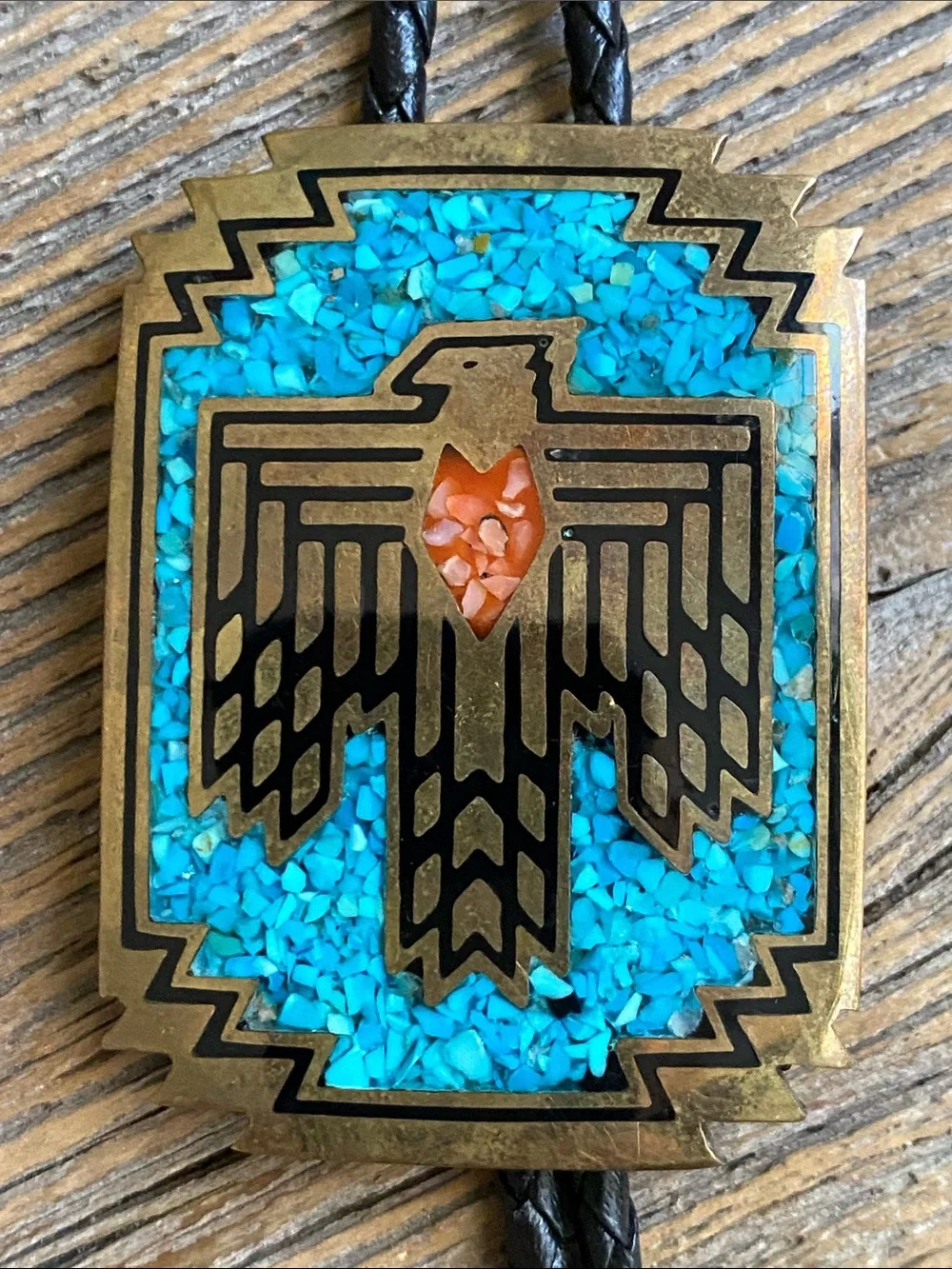 Vintage Thunderbird Bola Tie. 1981. Albuquerque, NM.